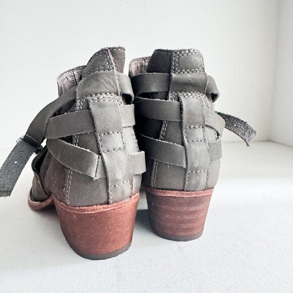 H Hudson London Grey Classic Leather Booties 40 - Picture 2 of 11